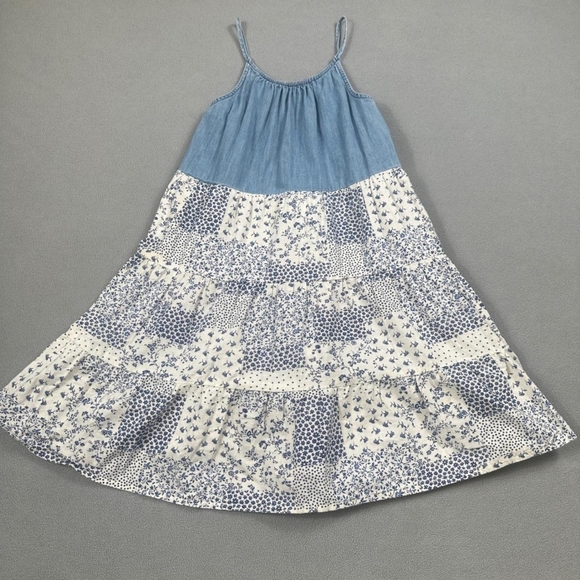 Floral Patchwork Casual Dress - Picture 1 of 2